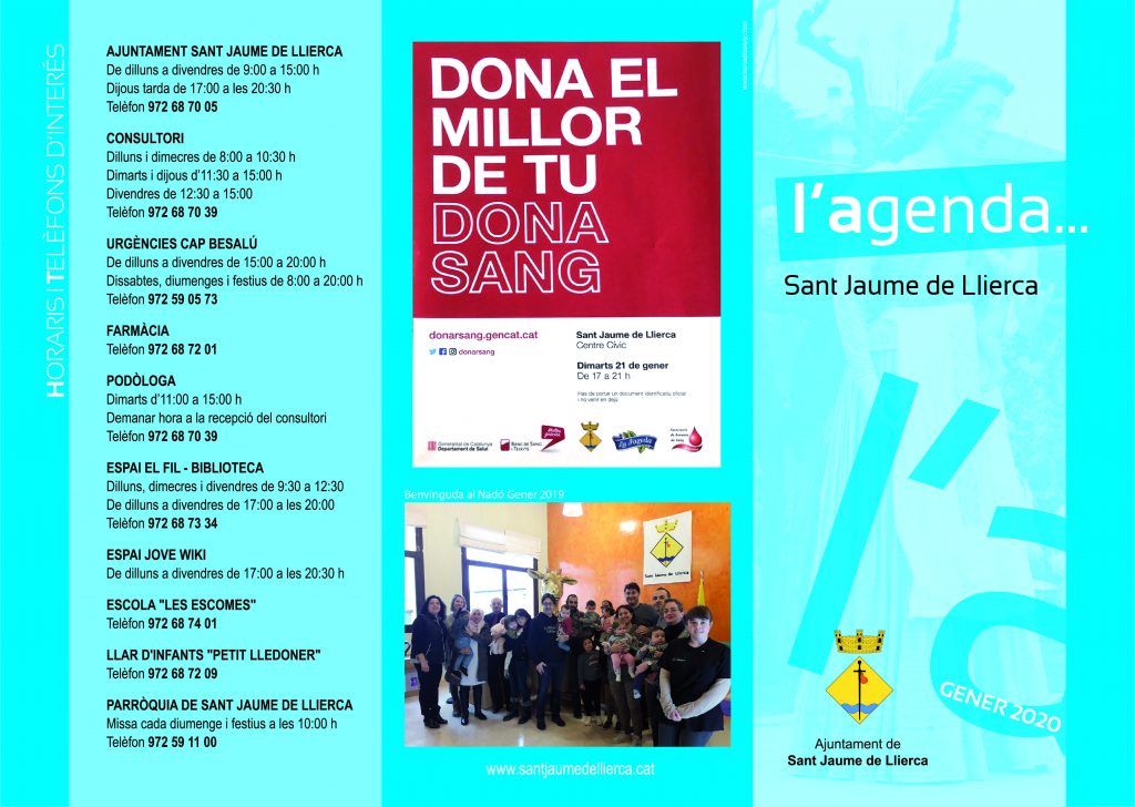 Agenda gener Sant Jaume 2020_-01